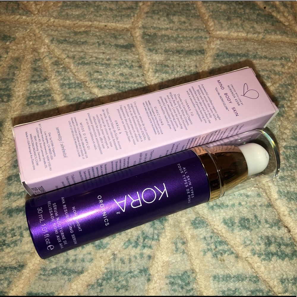 NEW KORA ORGANICS Noni Night AHA Resurfacing Serum